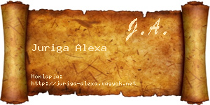 Juriga Alexa névjegykártya
